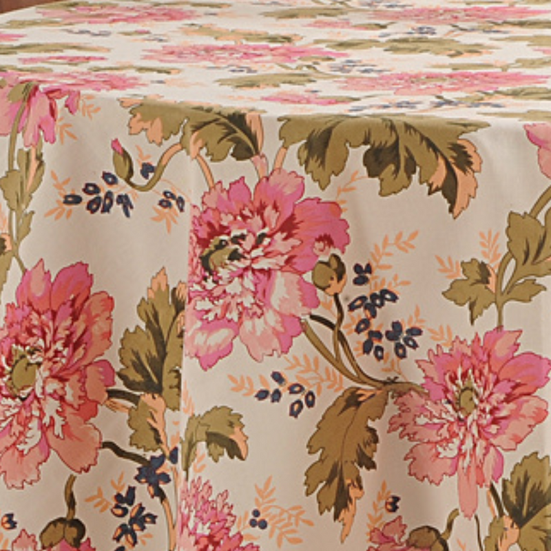 Swayam Floral Printed Round Table Cover - 3612 - 3
