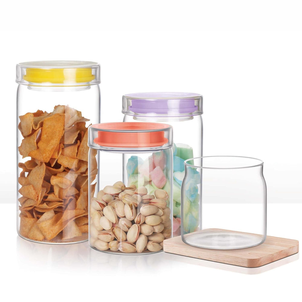 Treo Borosilicate Glass Alin Jar with Glass Lid - 19