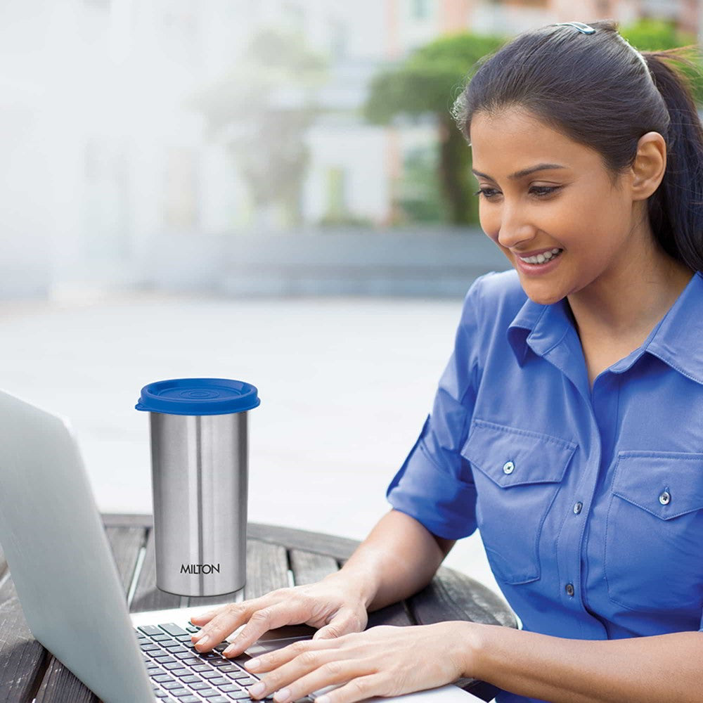 Milton Stainless Steel 530 ML Tumbler with Lid | 1 Pc