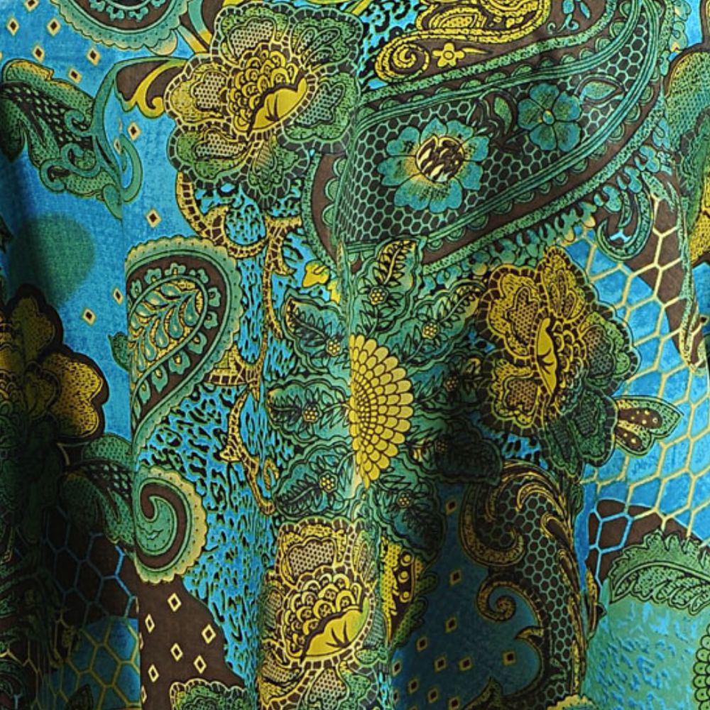 Swayam Floral Printed Round Table Cover - 2403 - 4