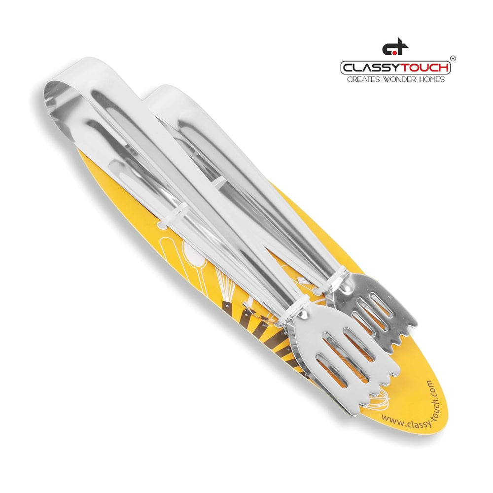 Classy Touch Stainless Steel Kitchen Tong - CT257 - 6