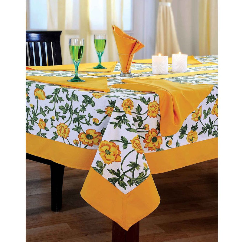 Swayam Floral Printed Rectangular Table Cover - 3701 - 2