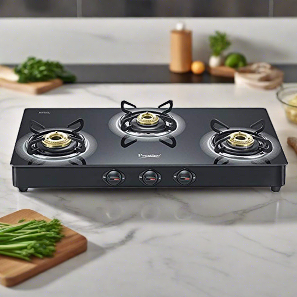 Glass top stove 3 burner deals