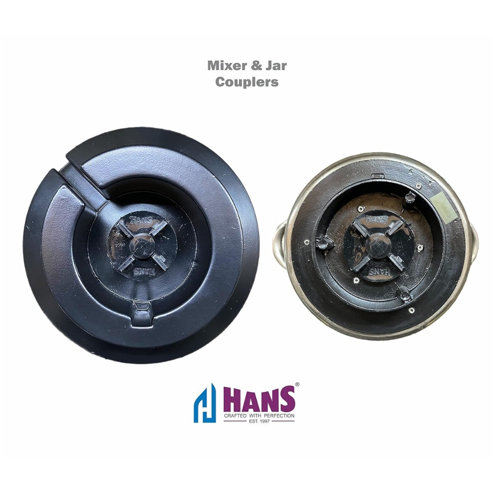 HANS Dominar X Pro 2200 Watts Commercial Mixer Grinder with 2 Jars | Heavy Duty | Black & Grey