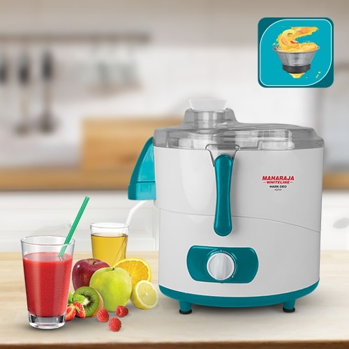 Maharaja Mark Deo Plus 450 Watts Juicer Mixer Grinder with Jars Purple White