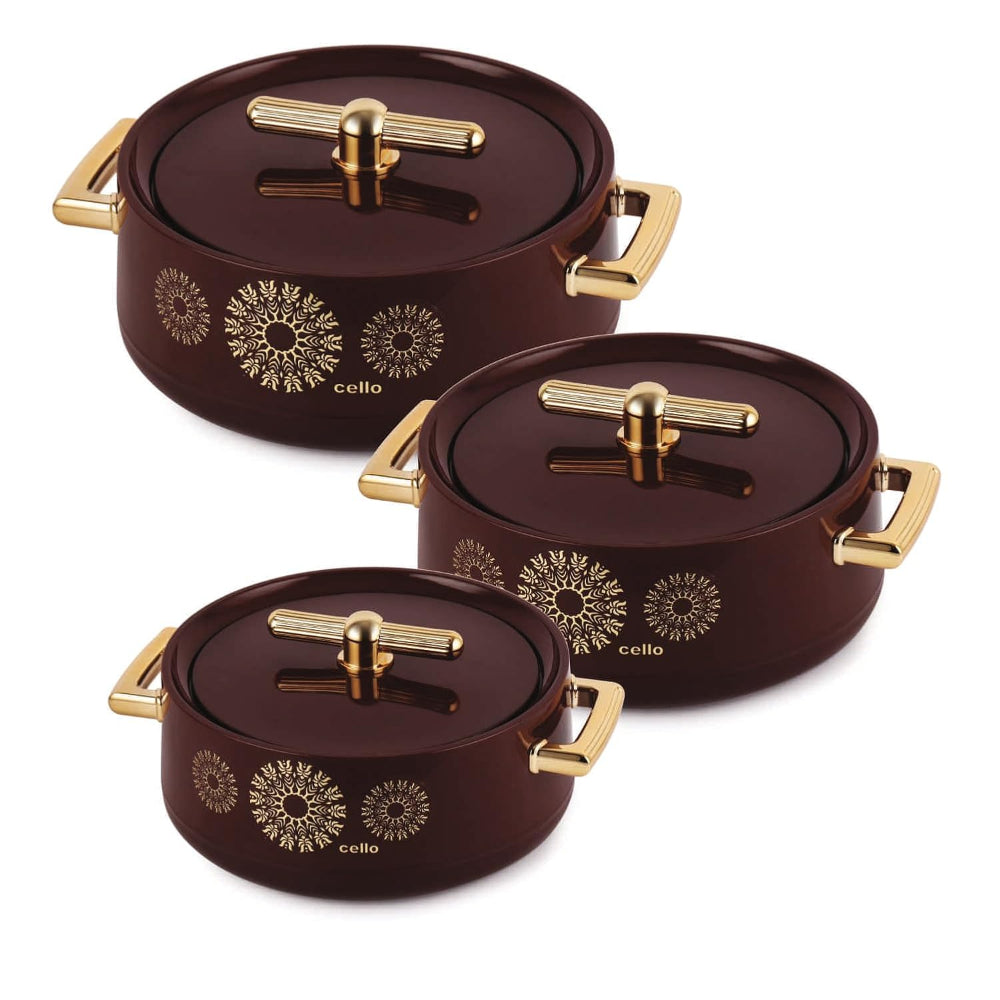 Cello Jewel Inner Stainless Steel Insulated Casserole Set - 2