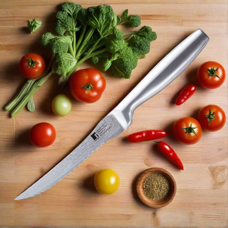 Bergner Argent Stainless Steel Tomato Knife with Matt Finish - 3