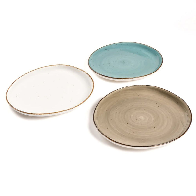 Rena Amalfi Porcelain Ovate Shape Large Dining Table Platter - 1