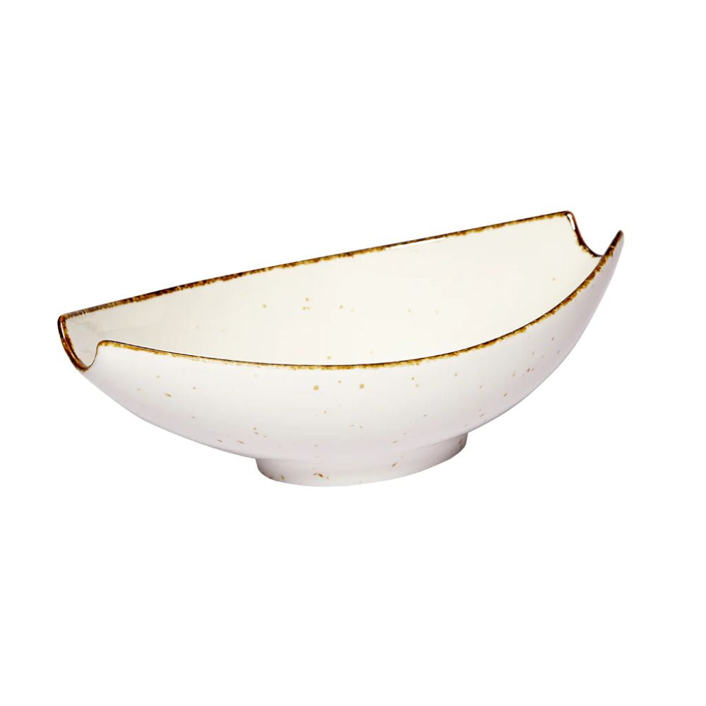 Rena Amalfi Porcelain Hammock Shape Serving Bowl - 4