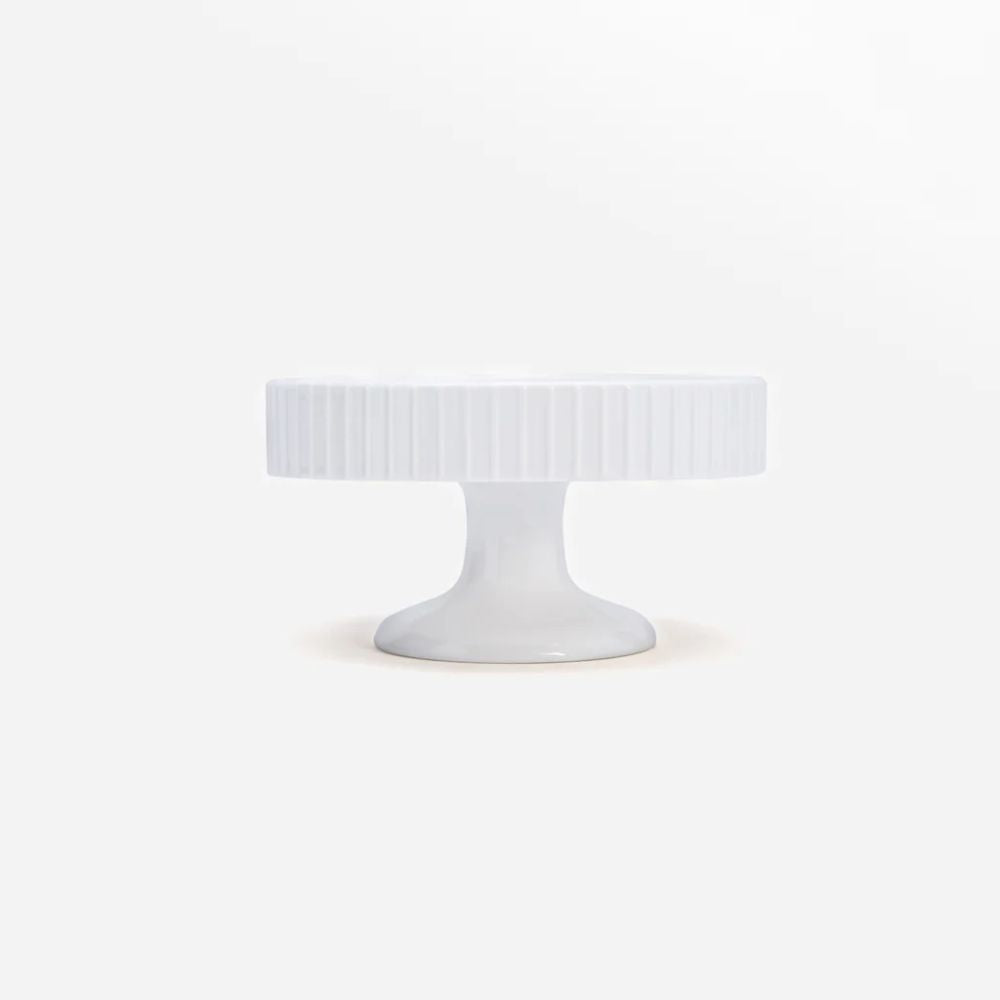 Rena Porcelain White Mini Cake Stand - 2