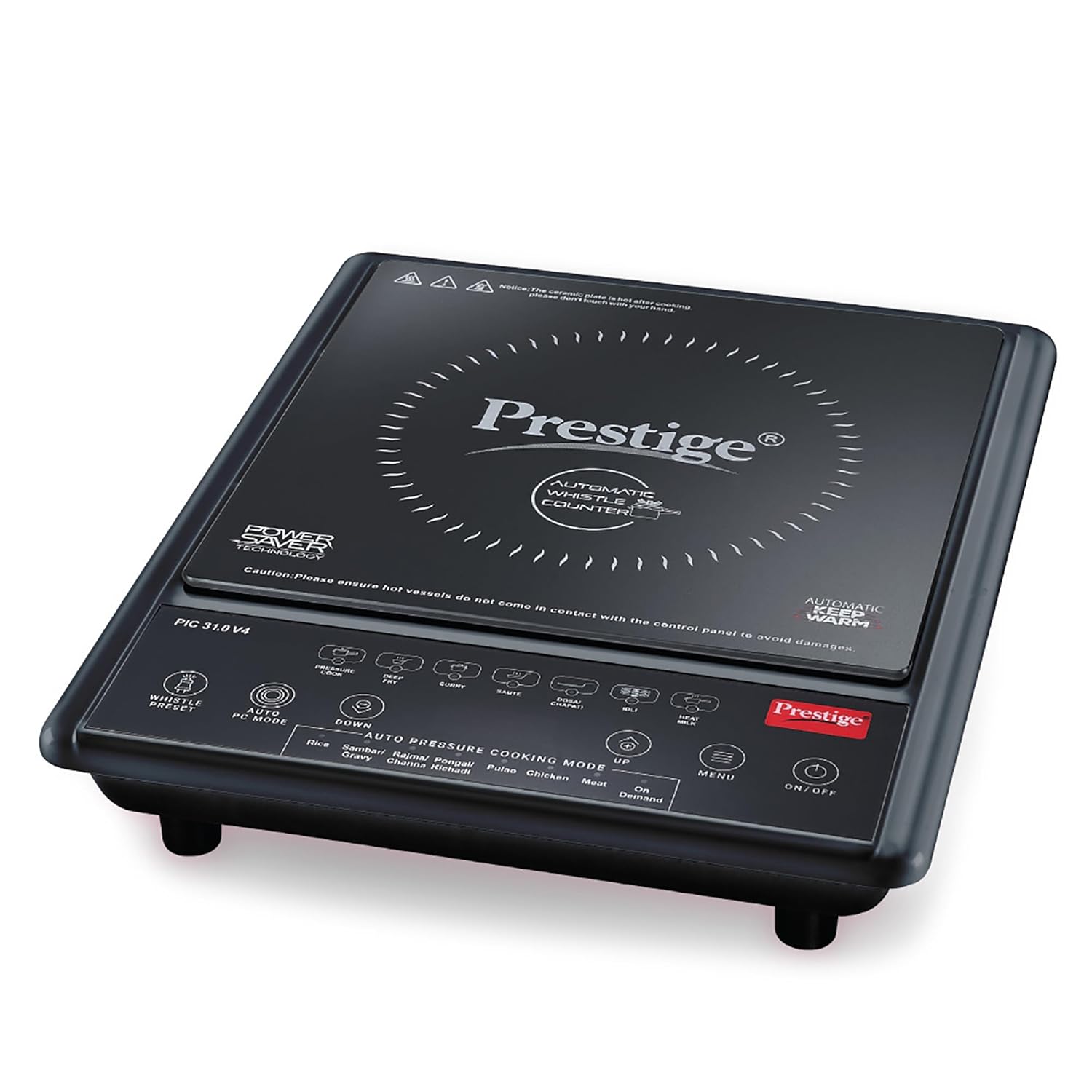 Prestige Induction Cooktop PIC V4 2000 Watt Automatic Whistle Counter Power Saving Technology