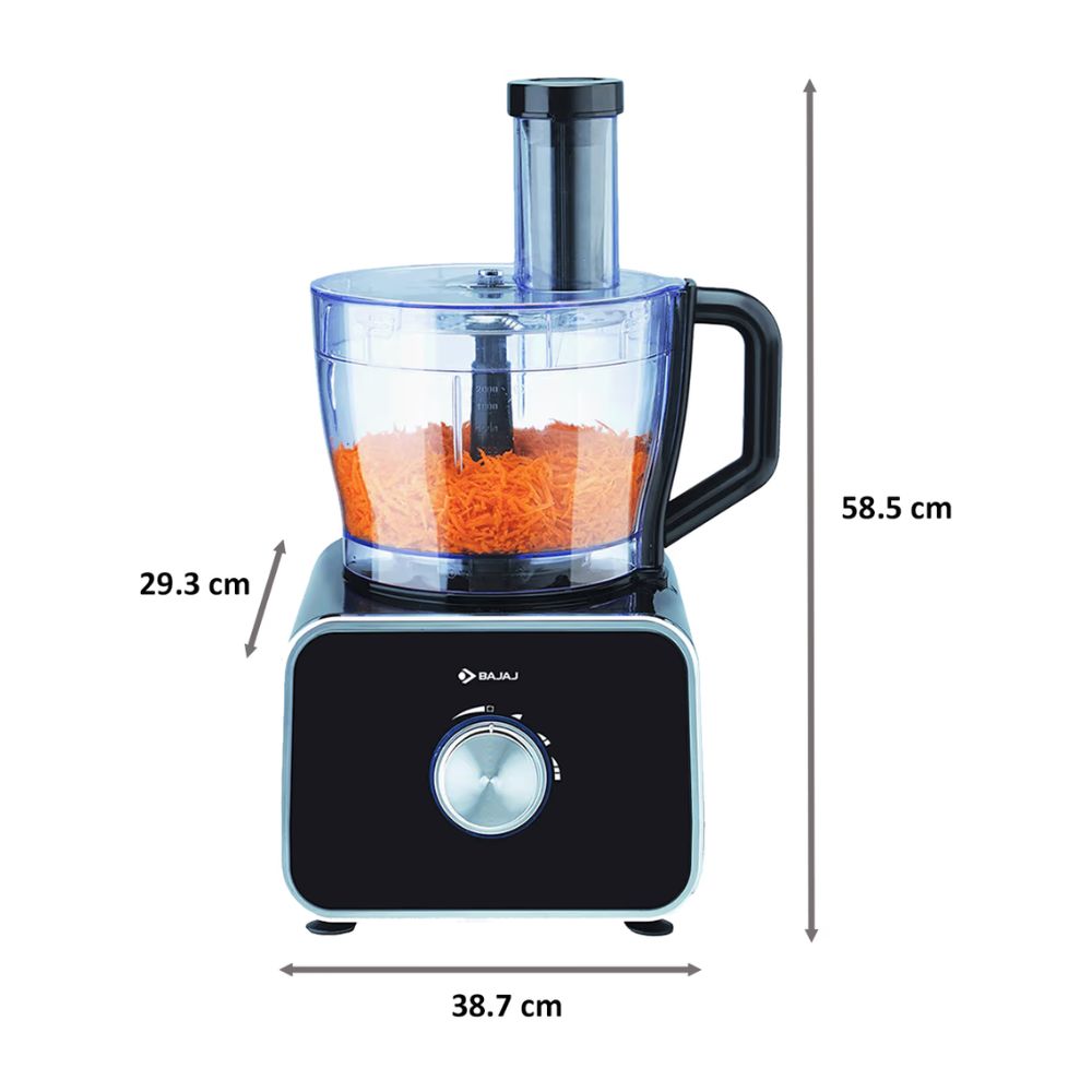 Bajaj FX-1000 DLX 1000 Watts Food Processor with 9 Attachments - 7