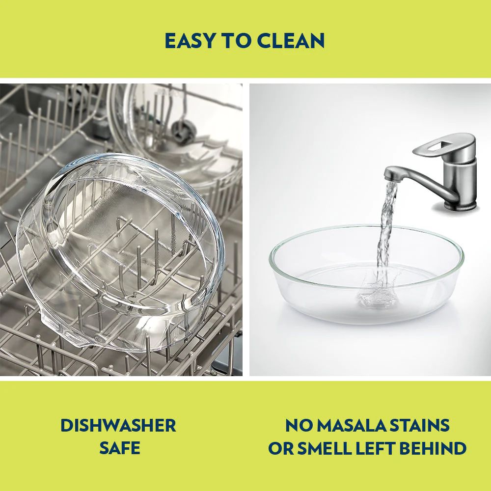 Borosil Round 2000 ML Dish - 6