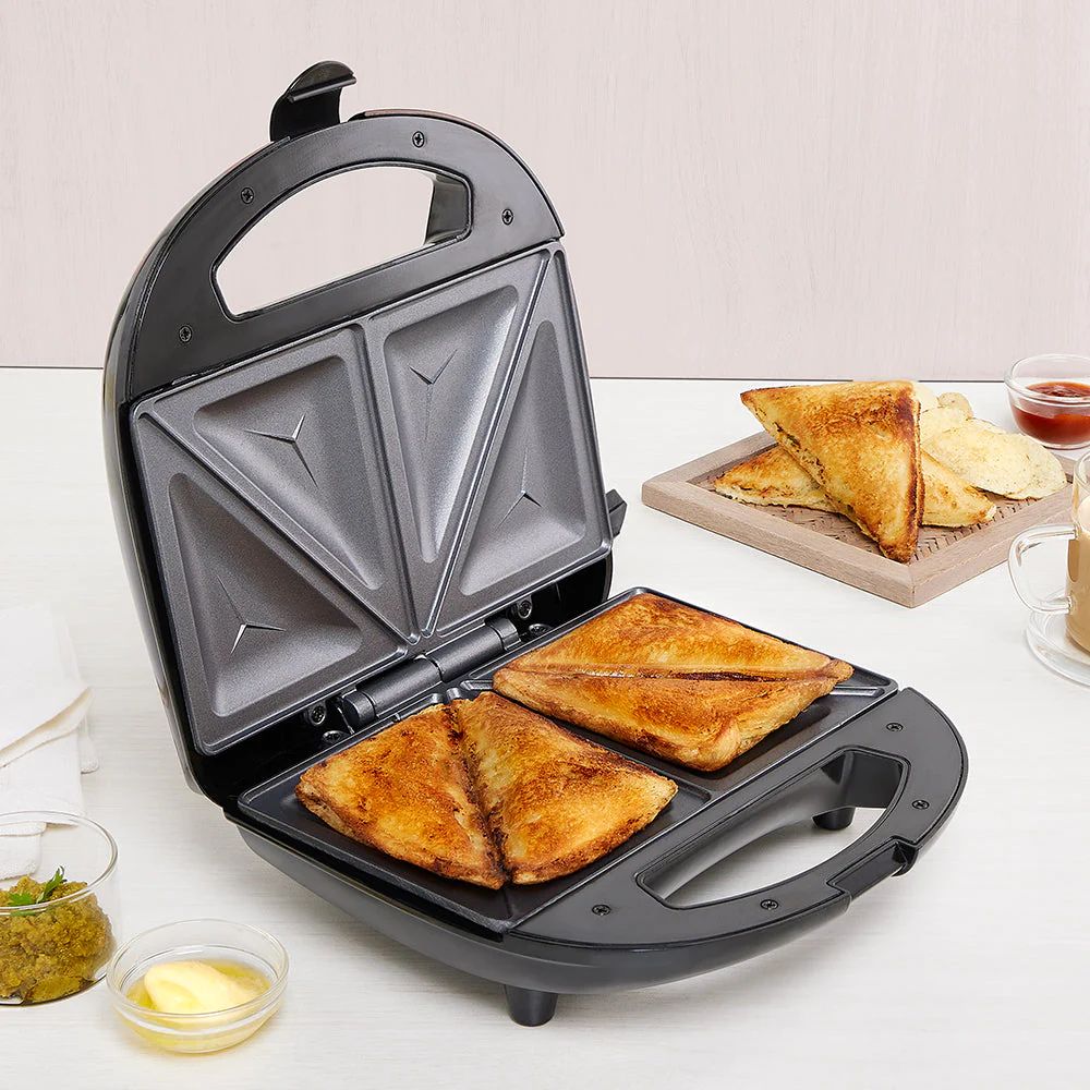 Borosil Neo 700 Watts Slice Toast Sandwich Maker Black – Rasoi