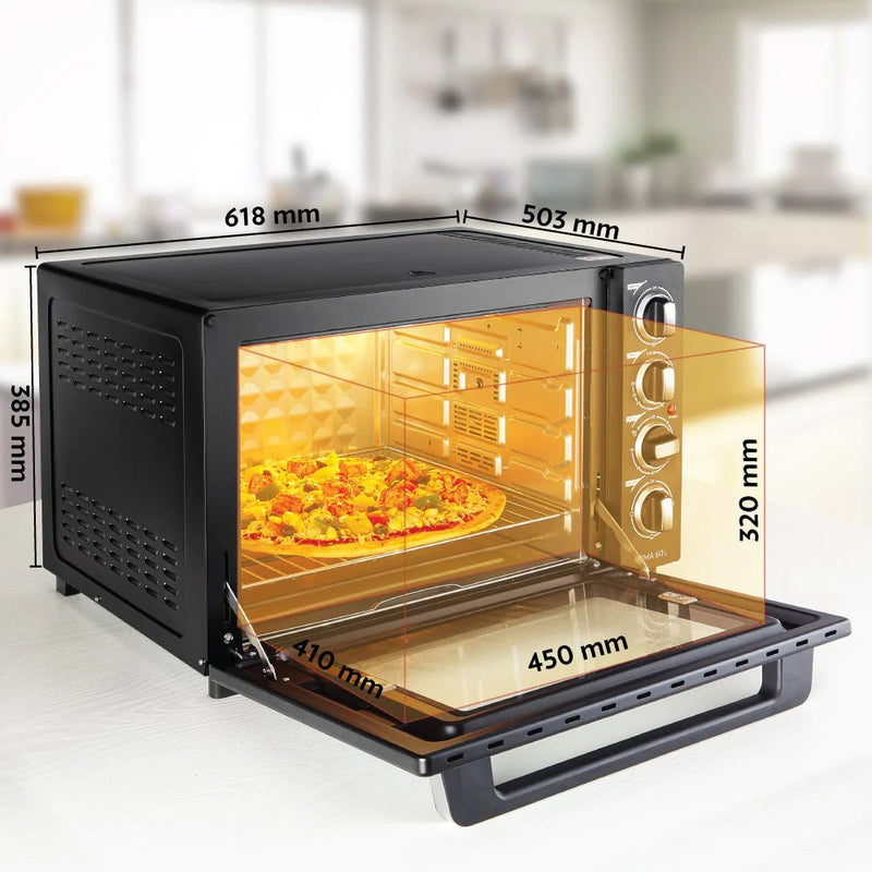 Borosil Prima 60 Litres Digital Oven Toaster & Grill - 7