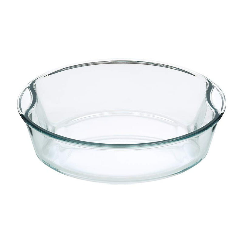 Borosil Glass Easy Grip Round Baking Dish - 6