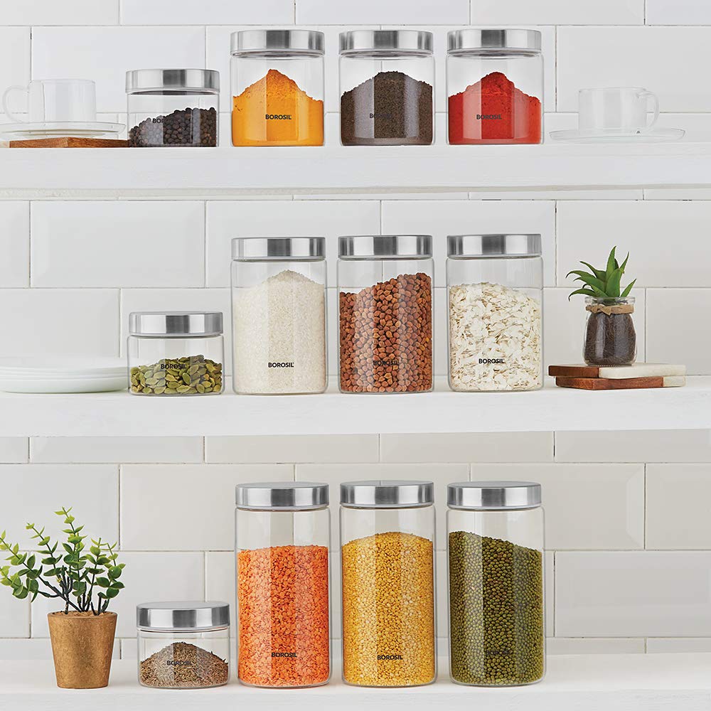 Borosil Endura Air-Tight Glass Storage Jar - 11