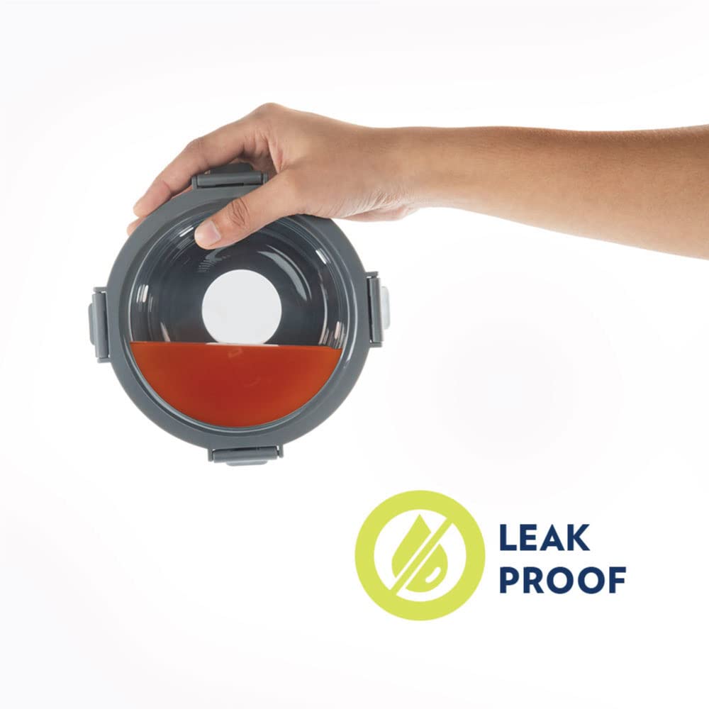 Borosil Klip n Store Plus Round Glass Container - 15