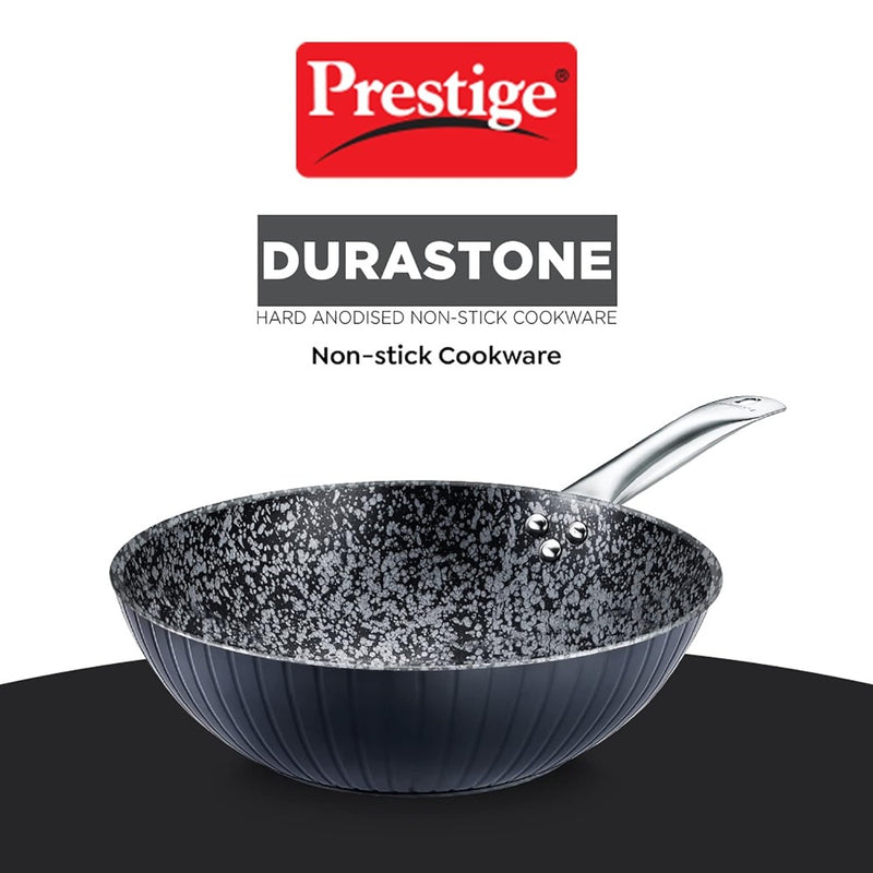 Prestige Durastone 28 CM Hard Anodised 6 Layer Non-Stick Kadhai - 4