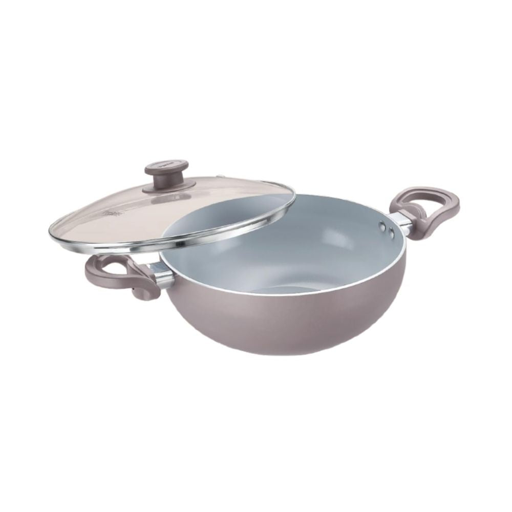 Prestige Ceraglide Duo Ceramic Coating Non Stick Aluminium Deep Kadhai - 3