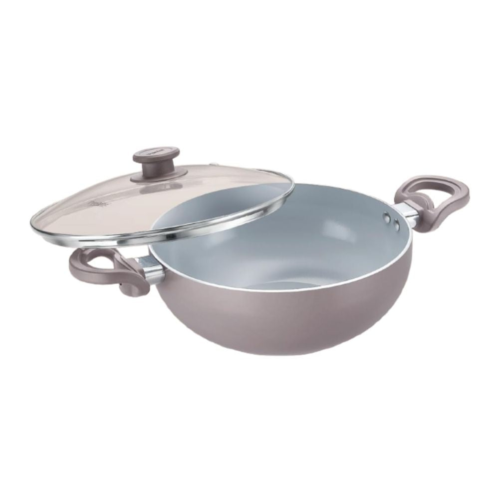 Prestige Ceraglide Duo Ceramic Coating Non Stick Aluminium Deep Kadhai - 4