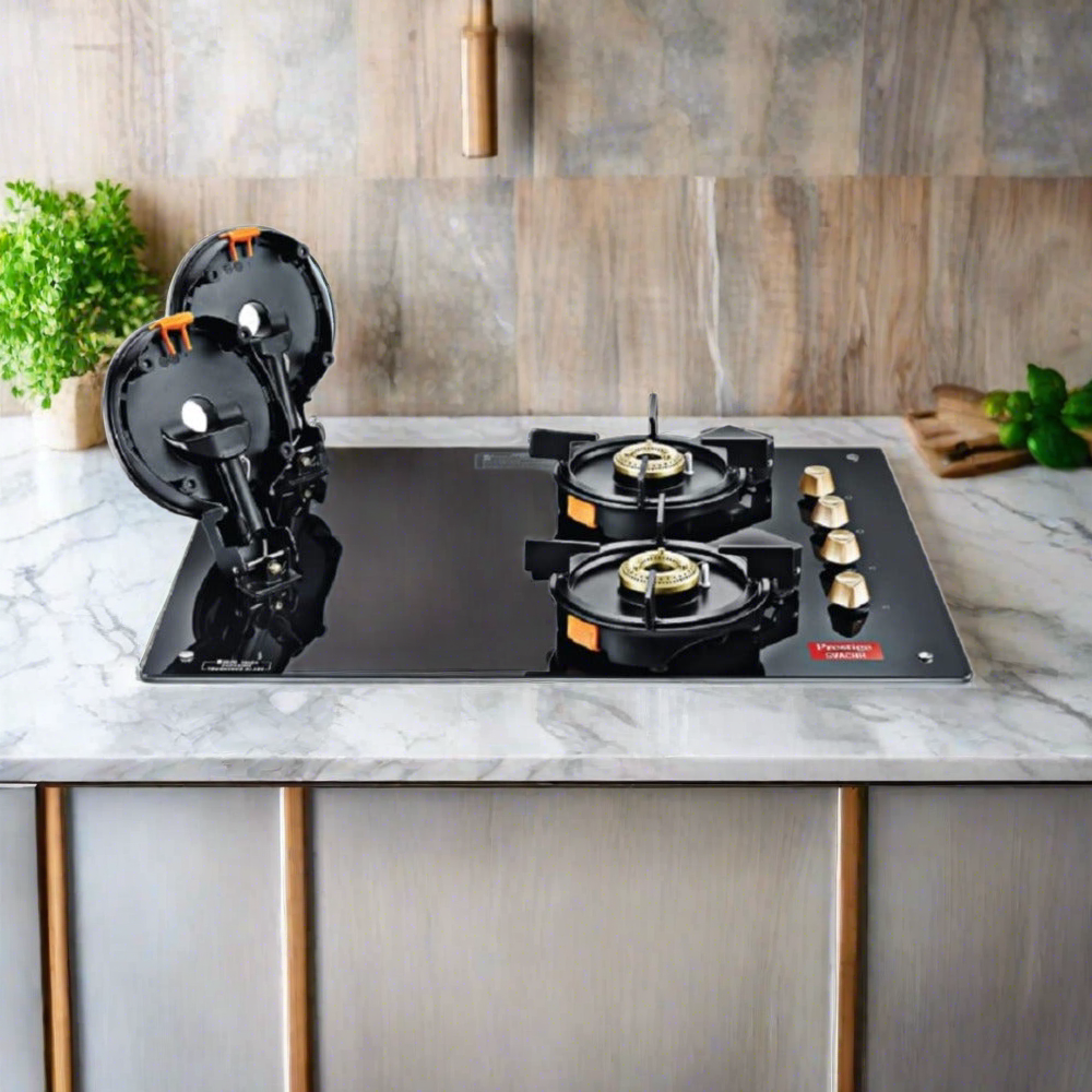 Prestige Svachh PSVH 04 Toughened Glass Top Hobtop with Liftable Burne Rasoi Shop