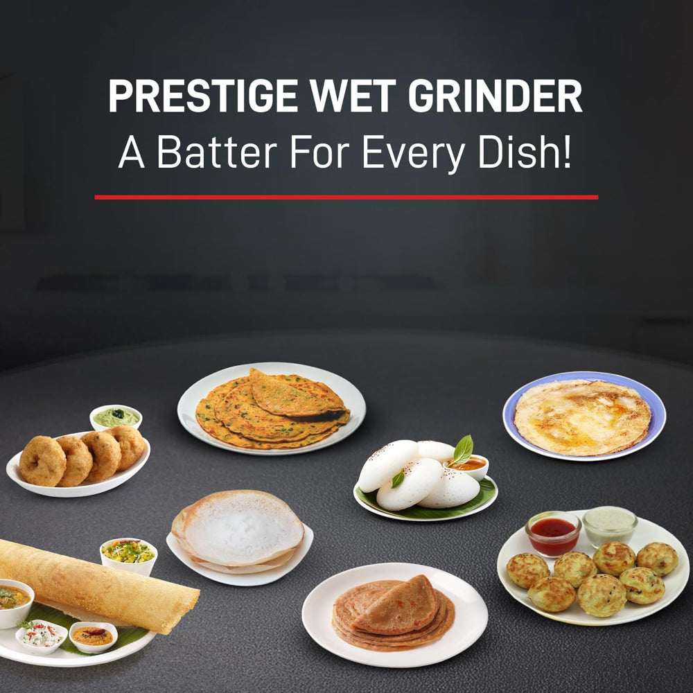 Prestige Verna 200 Watts 2 Litre Wet Grinder - 4