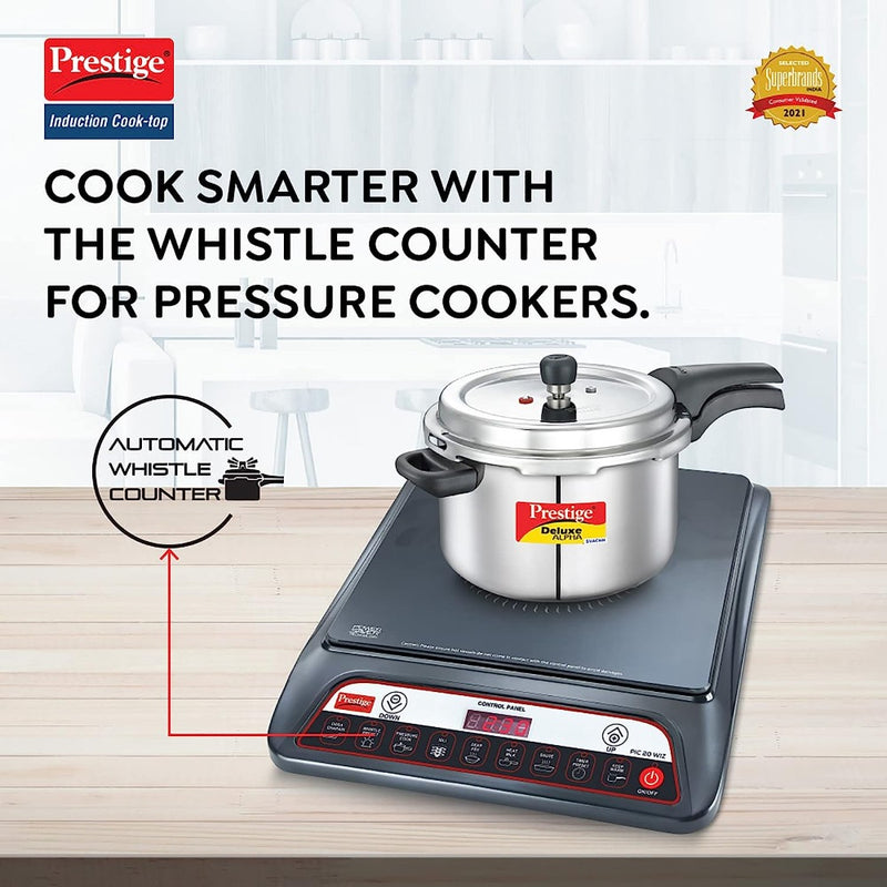 Prestige PIC 20 1600W Induction Cooktop with Automatic Whistle Counter - 2