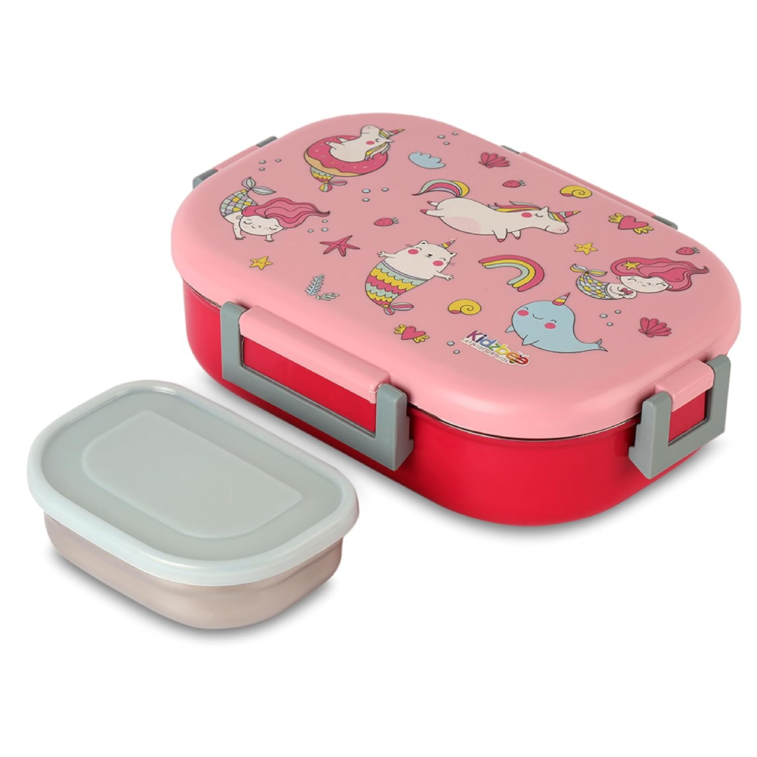 Cello Kidzbee Apollo Plastic Insulated Kids Lunch Box with Inner Steel Pc