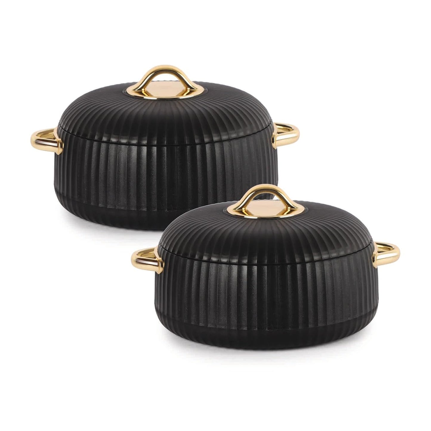 Cello Aurum Luxury Inner Stainless Steel Insulated Casserole Set | Set of 2 Pcs