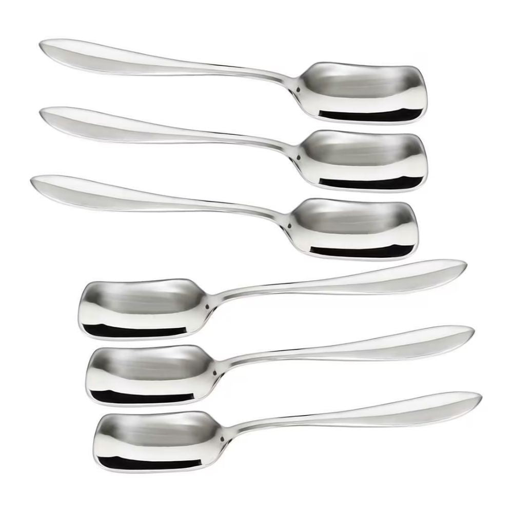 RasoiShop Stainless Steel Ice Cream Spoon Set - 3