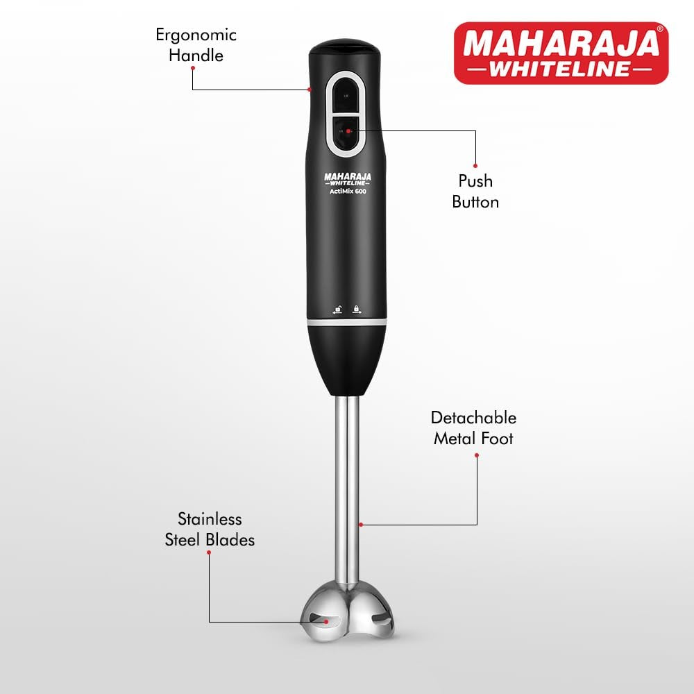 Maharaja Whiteline Actimix 600 Watt Hand Blender with Ergonomic Grip - 7