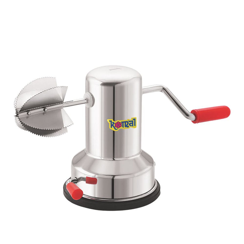 Komal Stainless Steel Coconut Scraper with Vacuum Base Super Deluxe - 1