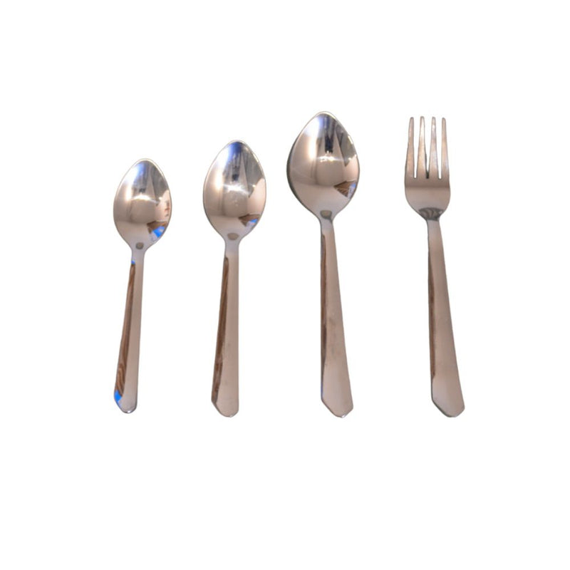 Decent Dazzle Stainless Steel Cutlery Set with Stand - 4