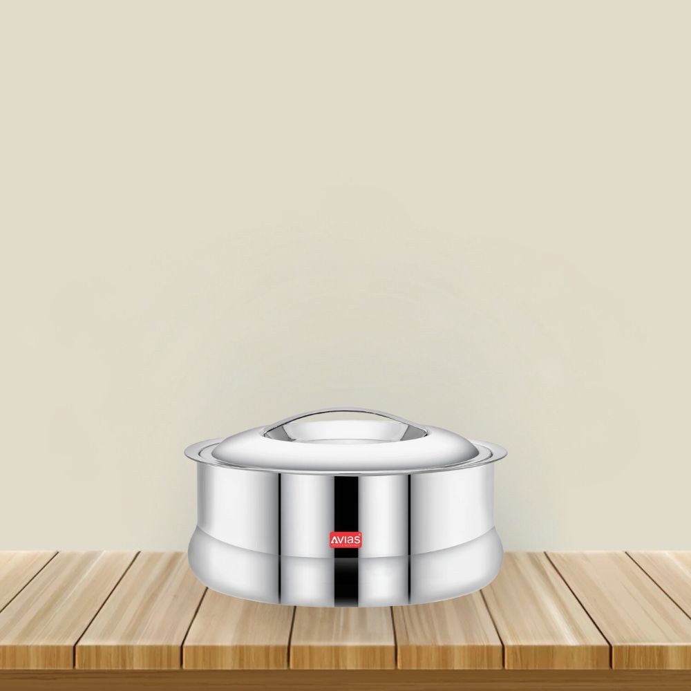 AVIAS Ruby Stainless Steel Casserole | Silver-11