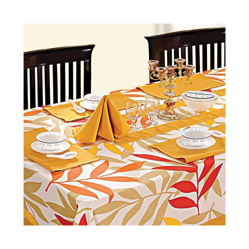Swayam Foliage Printed Rectangular Table Cover - 5904 - 3