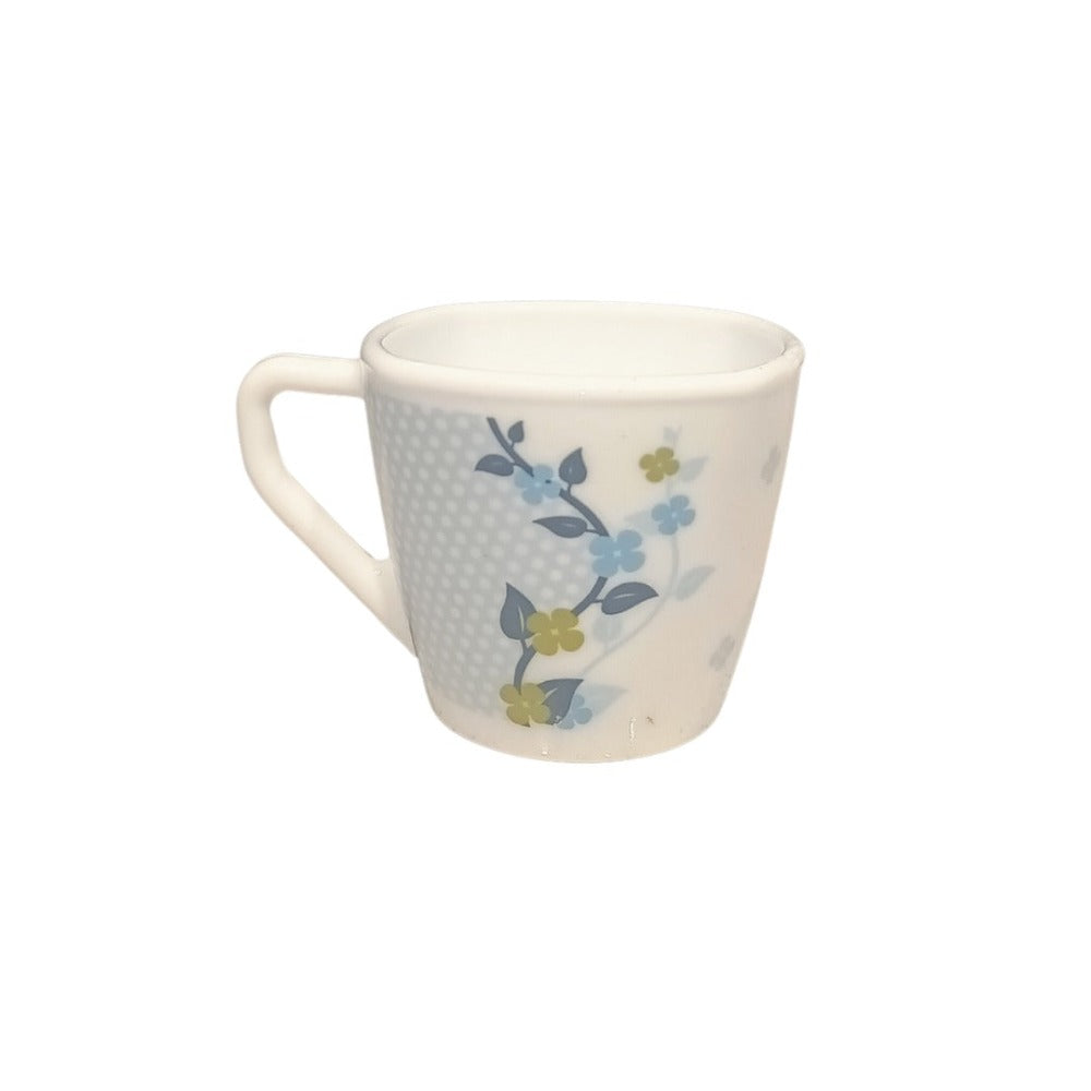 Larah By Borosil Viola Blue 100 ML Square Cup Set - 2