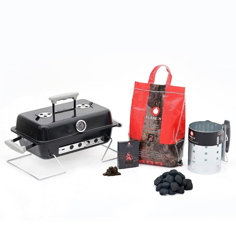 Flareon Skipper Briefcase BBQ Grill + Starter Kit - 1