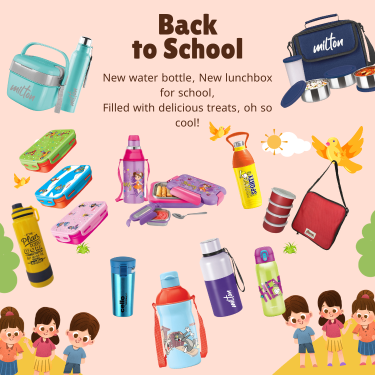 Back to School RasoiShop Lunch Box and Watter bottle Sale for kids