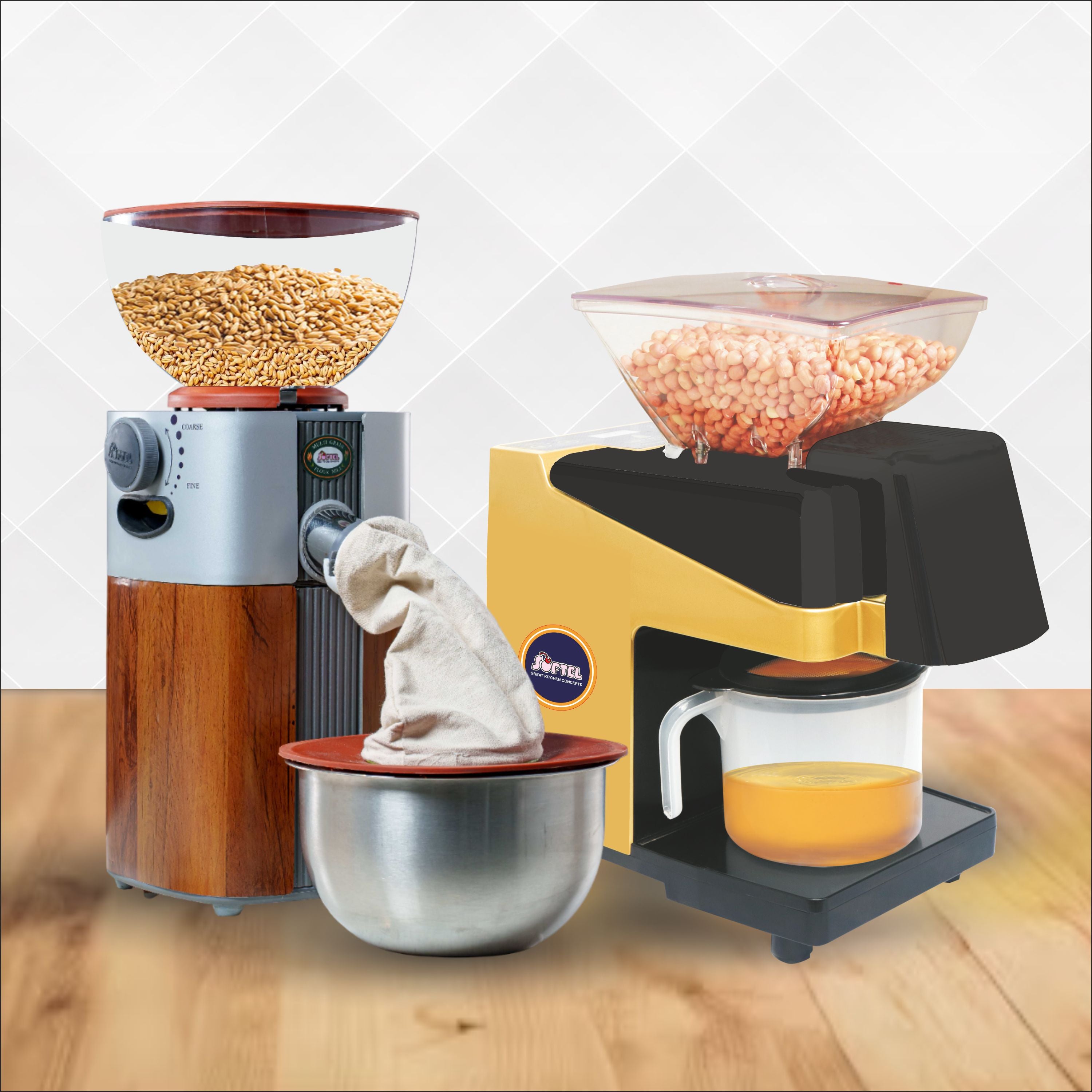 Softel Healthy Living Combo Softel Millet Mill Oil Maker with FREE