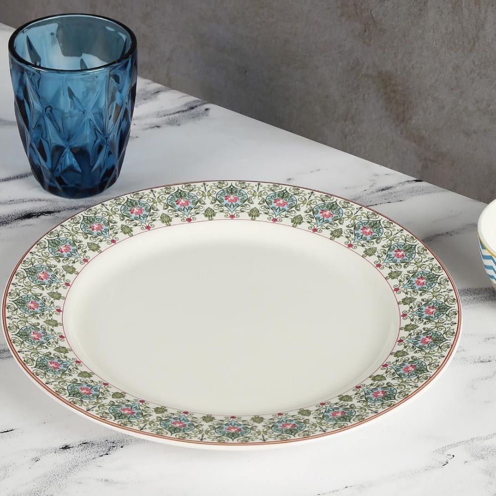 India Circus Floral Illusion Dinner Plate | 1 Pc-3