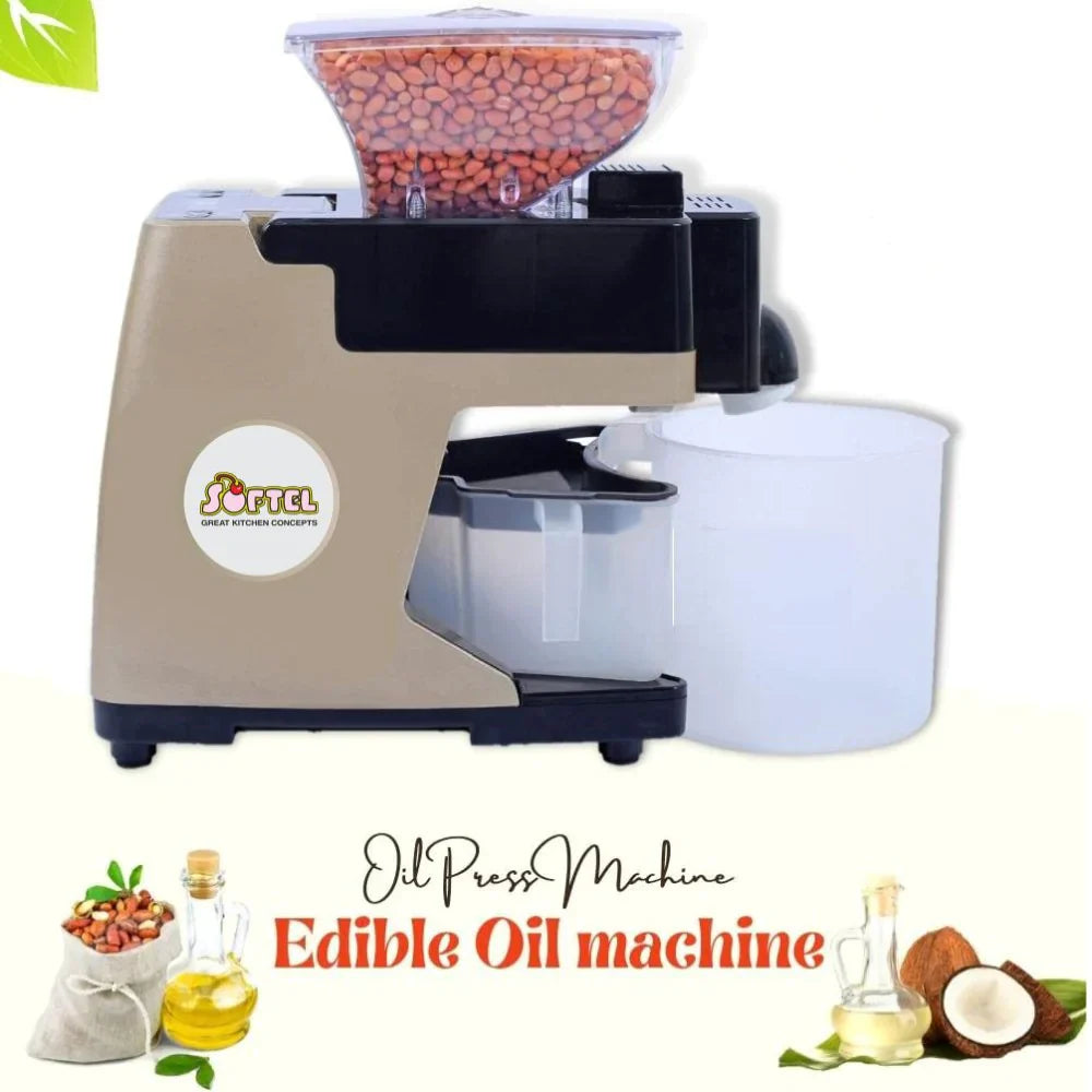 Softel Domestic 450 Watts Fully Automatic Cold Press Oil Maker Machine - Table Top ABS Model - 8