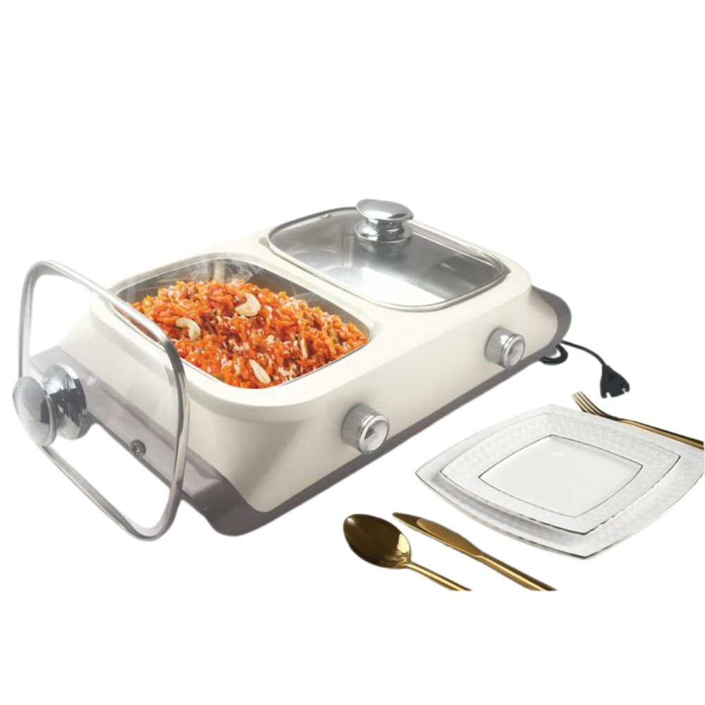 Jaypee Twin Power Electric Casserole 2-in-1 Food Warmer