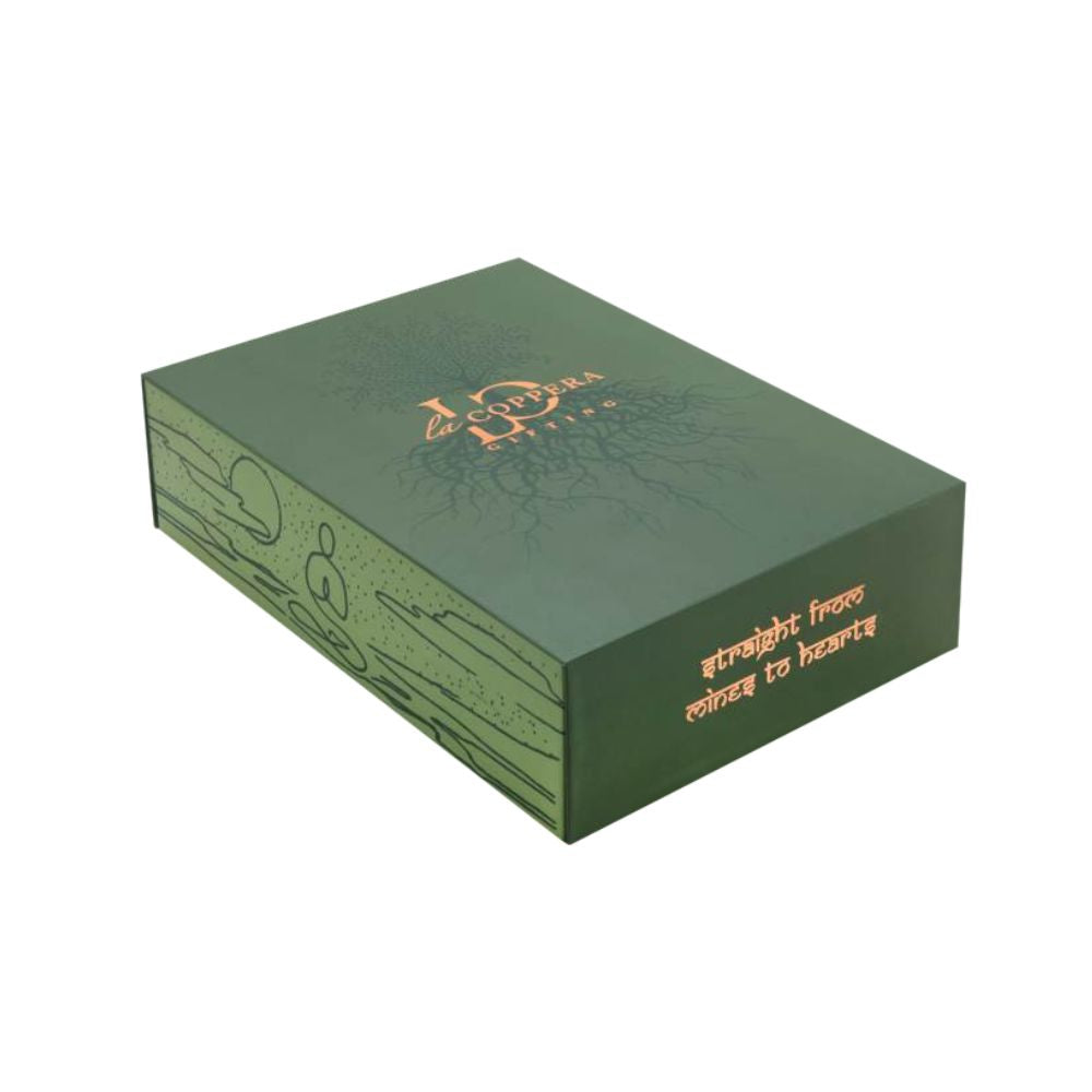 LaCoppera Copper Unique The First Bloom Bottle with 2 Glasses - LG8028 - 4