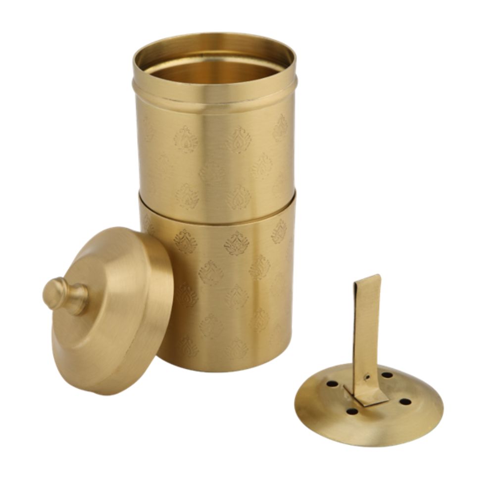 LaCoppera Antique Gold Brass Coffee Filter Set - 9