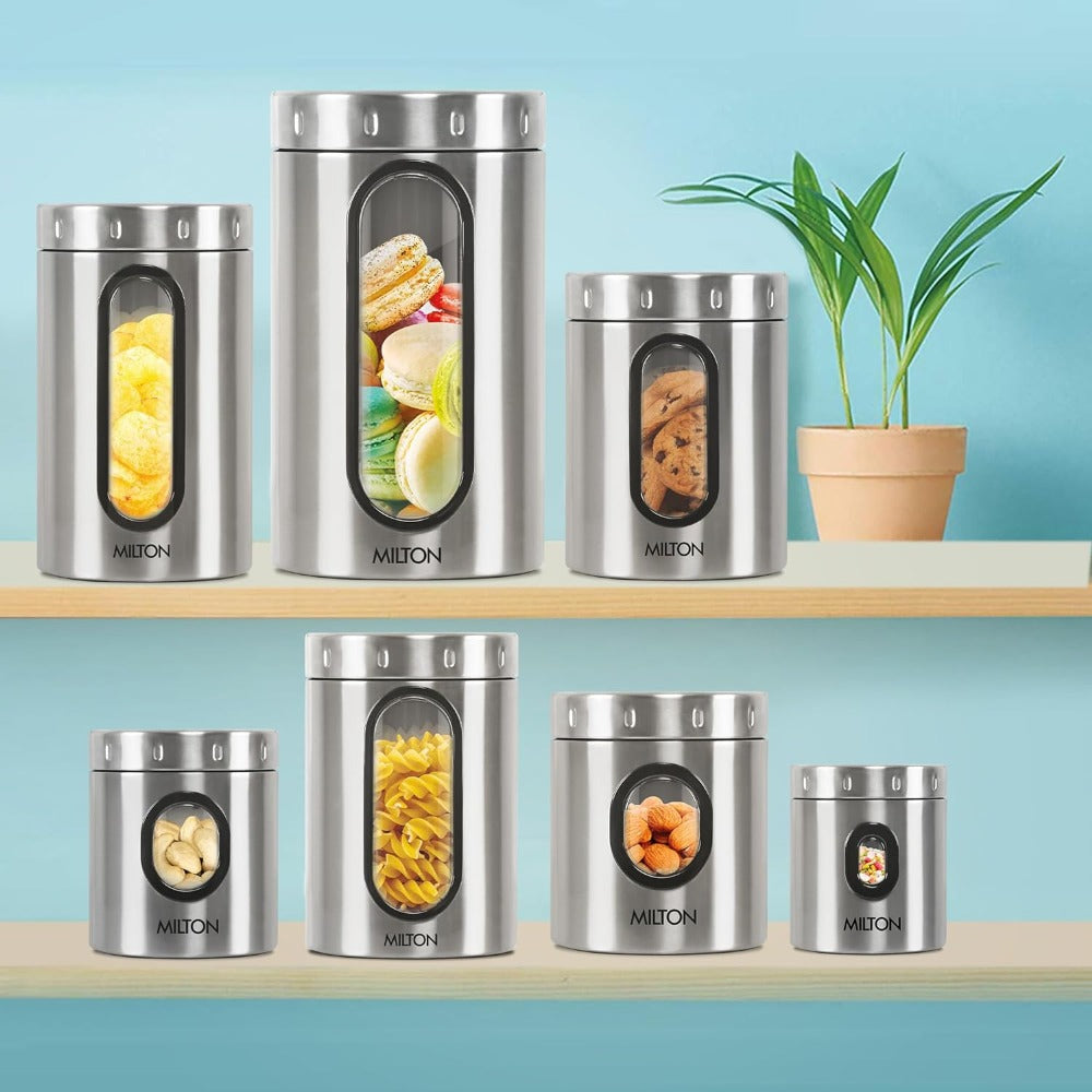 Milton Stainless Steel Crispy Storage Jar - 13
