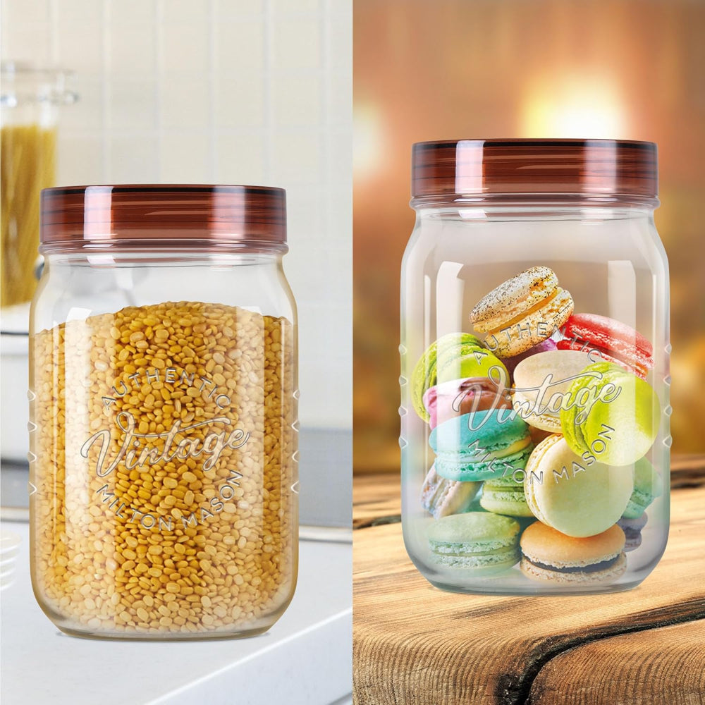 Milton Vintage 1500 ML Airtight Storage Jars with Spoons - 7