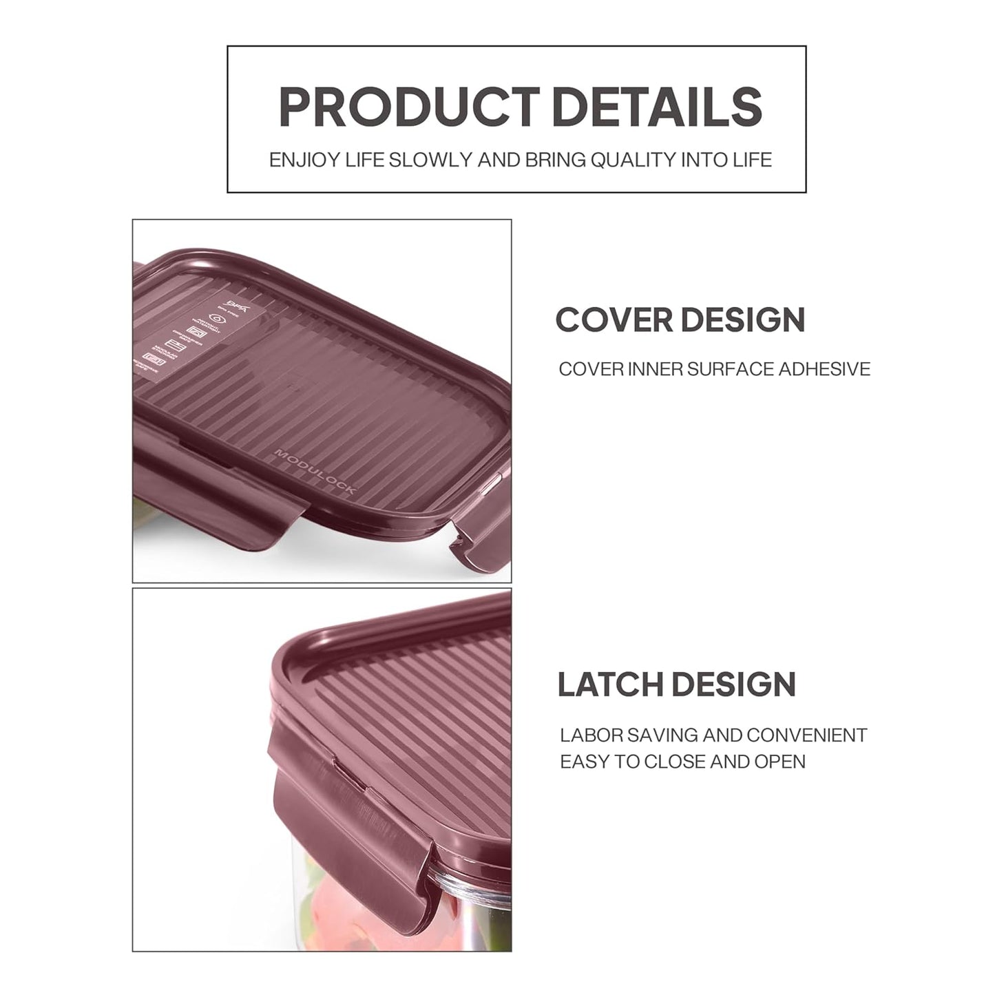 Cello Modulock Square 1000 ML Plastic Kitchen Storage Container - 5