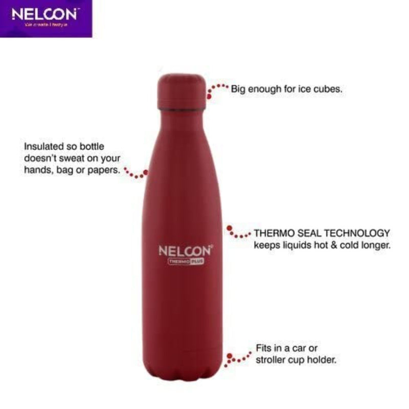 Nelcon Stainless Steel Cola Thermoplus 1000 ML Water Bottle - 3