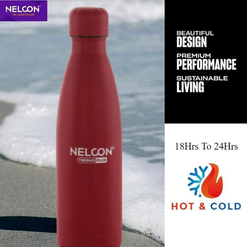 Nelcon Stainless Steel Cola Thermoplus 1000 ML Water Bottle - 5